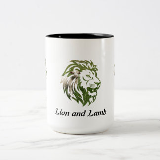 Caneca De Café Em Dois Tons Lion e Lamb design