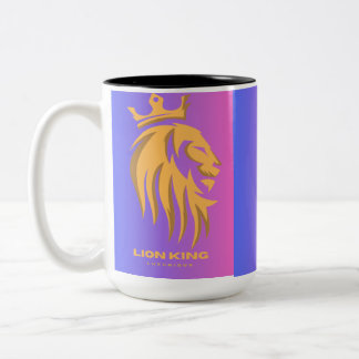 Caneca De Café Em Dois Tons Lion King Mug - Golden Lion with Crown Coffee Mug