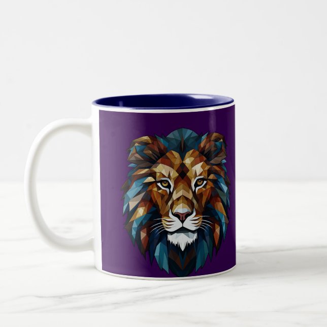 Caneca De Café Em Dois Tons lion mug (Esquerda)