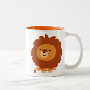 Caneca De Café Em Dois Tons Lion Mug de Fofinho