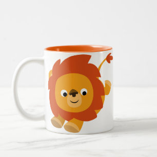 Caneca De Café Em Dois Tons Lion Mug, Um Quinto