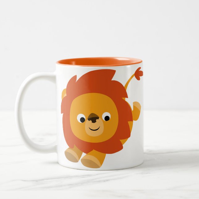 Caneca De Café Em Dois Tons Lion Mug, Um Quinto (Esquerda)