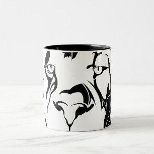 Caneca De Café Em Dois Tons Lion Tribal 002 Mug