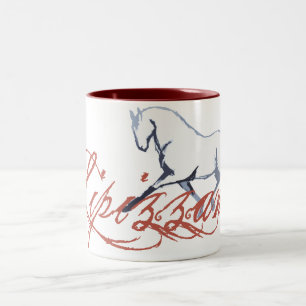 Caneca De Café Em Dois Tons Lipizzaner
