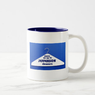 Caneca De Café Em Dois Tons Líquidos de limpeza de Jefferson