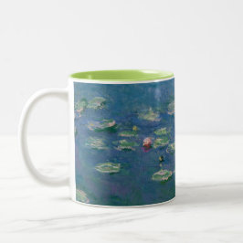Caneca De Café Em Dois Tons Lírios de água - por Monet