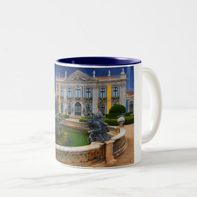 Caneca De Café Em Dois Tons Lisboa-Lisboa-Portugal Real (Frente Esquerda)