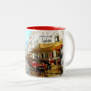 Caneca De Café Em Dois Tons Lisboa - Portugal Real