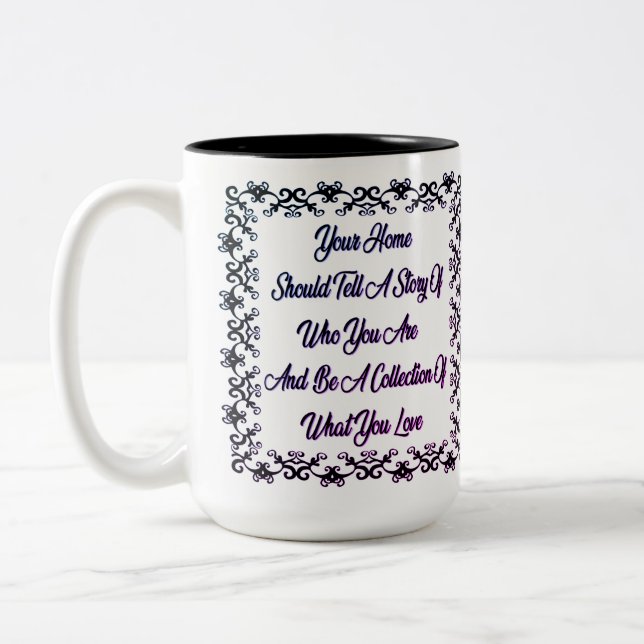 Caneca De Café Em Dois Tons Lista Branca de Cotação Inicial (Esquerda)