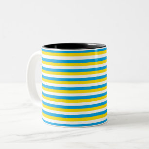 Caneca De Café Em Dois Tons listras da bandeira da argentina símbolo do país a