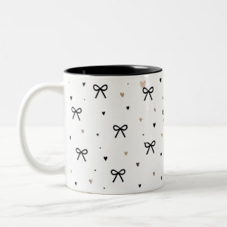 Caneca De Café Em Dois Tons Little Bows Tasse 