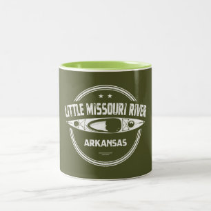 Caneca De Café Em Dois Tons Little Missouri River Arkansas Kayaking