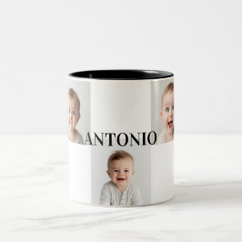 Caneca De Café Em Dois Tons Little One’s Photo Mug – Add Your Baby’s Name