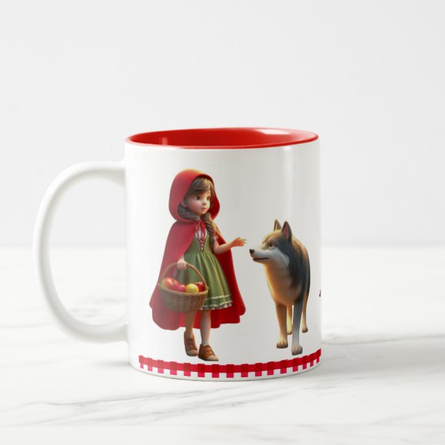 Caneca De Café Em Dois Tons Little Red Riding Hood (Esquerda)