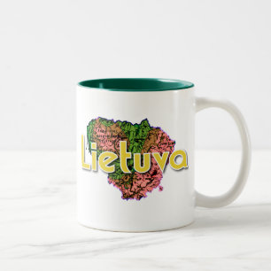 Caneca De Café Em Dois Tons Lituânia