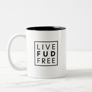 Caneca De Café Em Dois Tons Live FUD Free Signature Mug