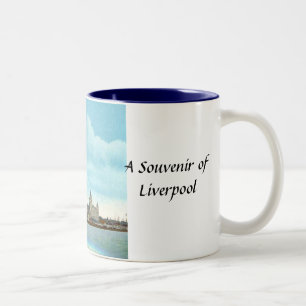 Caneca De Café Em Dois Tons Liverpool Souvenir Mug