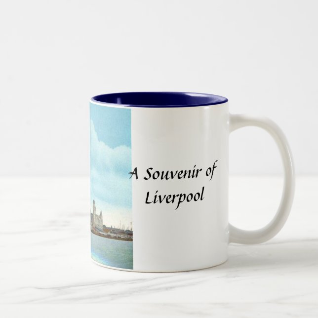 Caneca De Café Em Dois Tons Liverpool Souvenir Mug (Direita)