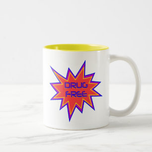 Caneca De Café Em Dois Tons Livre de Drogas