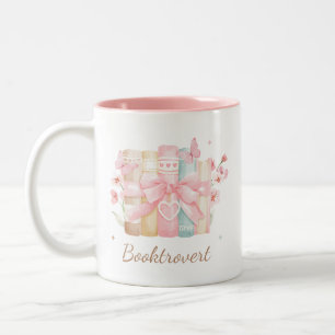 Caneca De Café Em Dois Tons Livro de Coquetes do Booktrovert