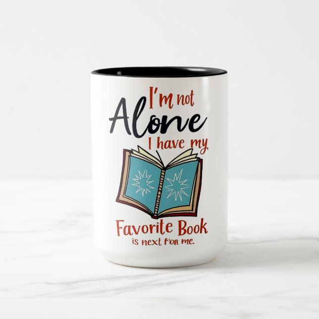 Caneca De Café Em Dois Tons Livro Mug (Centro)