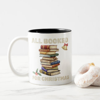 Caneca De Café Em Dois Tons Livro todo marcado para o Natal