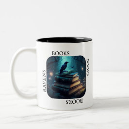 Caneca De Café Em Dois Tons Livros Livros Livros Livros