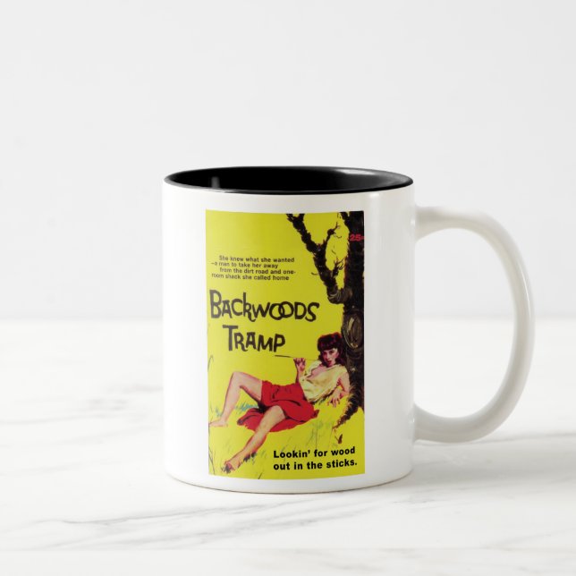 Caneca De Café Em Dois Tons Lixo-Backwoods-Caminhada (Direita)