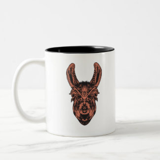 Caneca De Café Em Dois Tons Llama