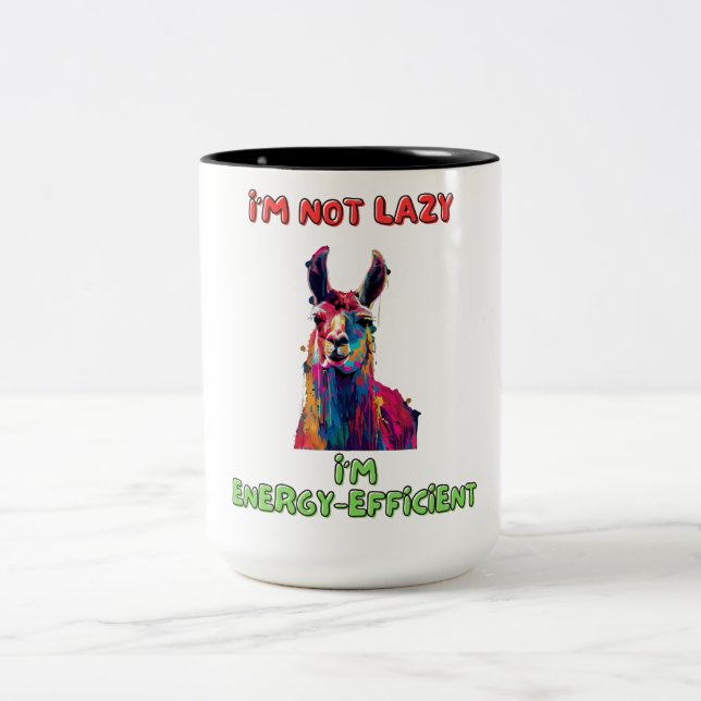 Caneca De Café Em Dois Tons Llama (Centro)