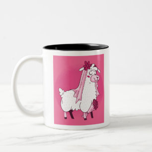 Caneca De Café Em Dois Tons Llama Bride