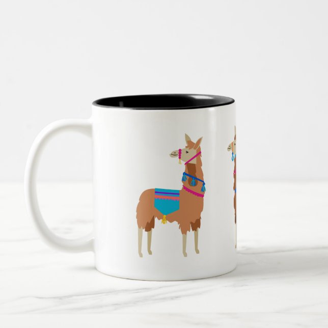 Caneca De Café Em Dois Tons Llama Mug (Esquerda)