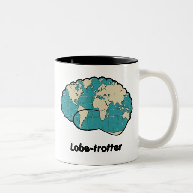 Caneca De Café Em Dois Tons Lobe-trotter Mug! (Direita)