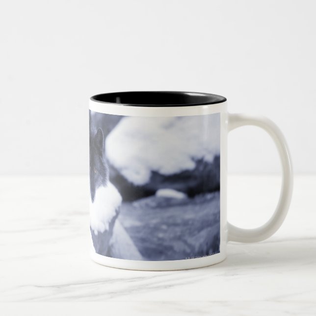 Caneca De Café Em Dois Tons Lobo (Direita)