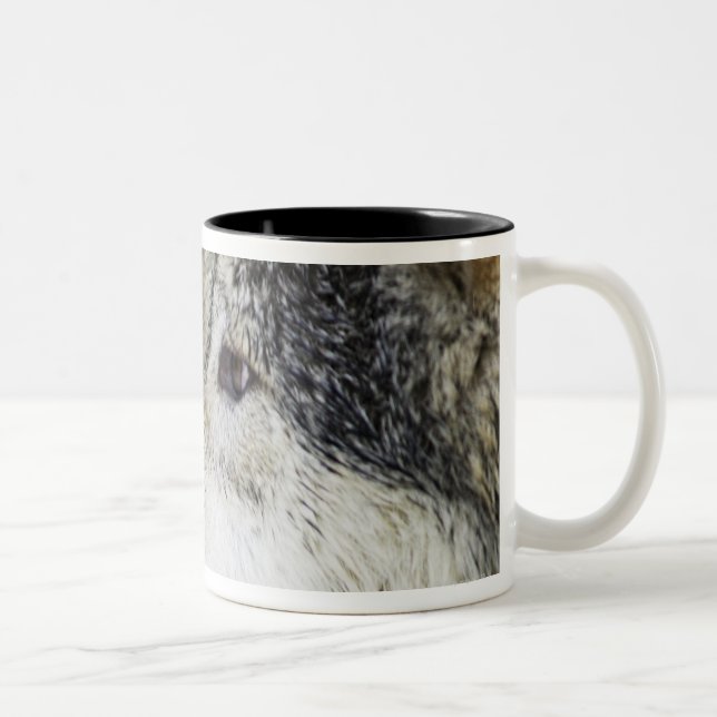 Caneca De Café Em Dois Tons Lobo (Direita)