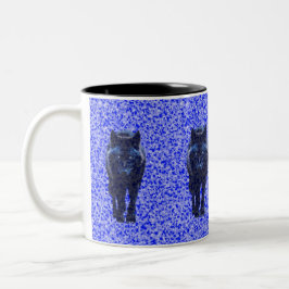 Caneca De Café Em Dois Tons Lobo-canino
