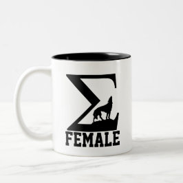 Caneca De Café Em Dois Tons Lobo solitário Sigma Female