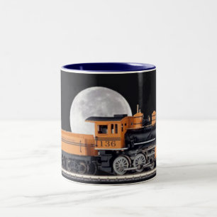 Caneca De Café Em Dois Tons Locomotiva a vapor Mogul Mug