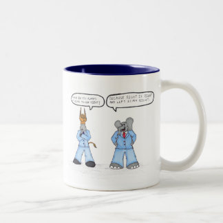 Caneca De Café Em Dois Tons Lógica republicana