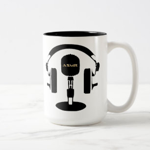 Caneca De Café Em Dois Tons Logotipo ASMR