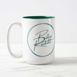 Caneca De Café Em Dois Tons Logotipo Billie Rockitt Mug