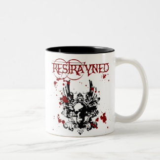 Caneca De Café Em Dois Tons Logotipo BloodSplatter de Restrayned