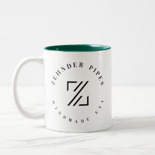 Caneca De Café Em Dois Tons Logotipo clássico ZP Mug com duas tonalidades