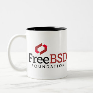 Caneca De Café Em Dois Tons Logotipo da fundação de FreeBSD