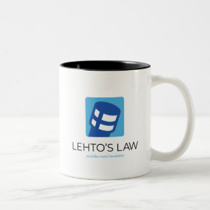 Caneca De Café Em Dois Tons Logotipo da Lei de Lehto