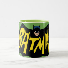 Caneca De Café Em Dois Tons Logotipo da série Batman Classic TV