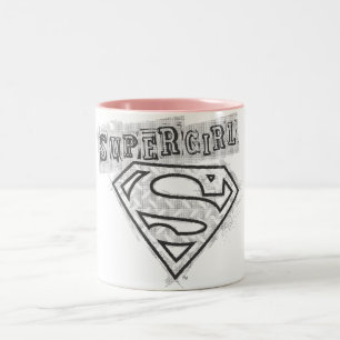 Caneca De Café Em Dois Tons Logotipo da Supergirl 1