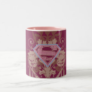 Caneca De Café Em Dois Tons Logotipo da Supergirl Jewel