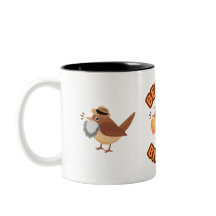 Logotipo de ave com barba e aves com barba