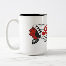 Caneca De Café Em Dois Tons Logotipo de Moto Antiga Branco
